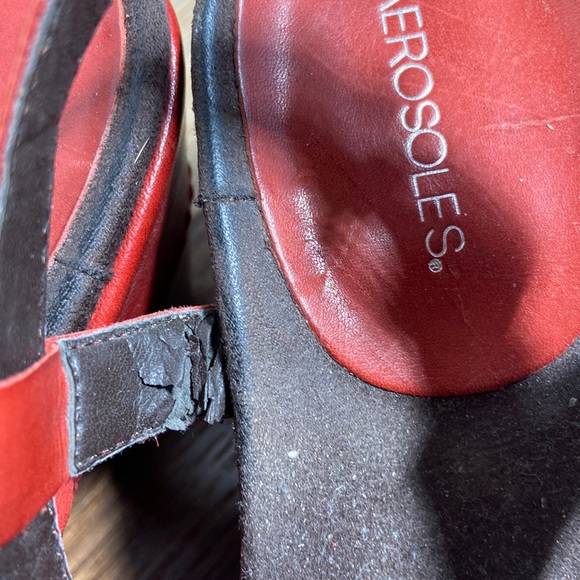 Aerosoles Hedge Maple Red Wedges Size 6.5 - Picture 11 of 12